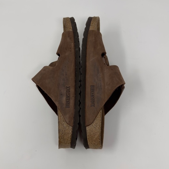 Birkenstock Arizona Brown Oiled Leather Sandals Narrow - Picture 6 of 8